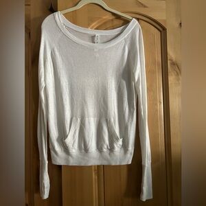 Lululemon Athletica Cream Long Sleeve Top